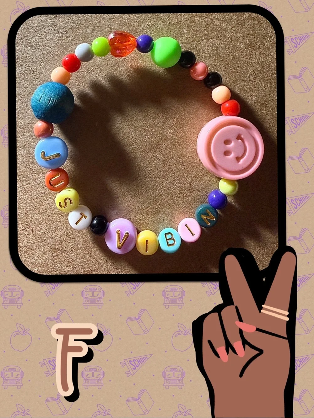 JUST VIBIN’ Beaded Stretch Bracelets for Tween, Teens and Young Adults